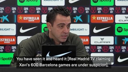 Xavi responds to Real Madrid TV attack following VAR comments
