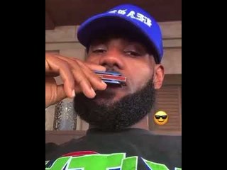 Watch: LJB is a complete vibe as he plays the harmonica