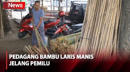 Momen Tahun Politik, Pedagang Bambu di Cirebon Raup Untung Jutaan Rupiah