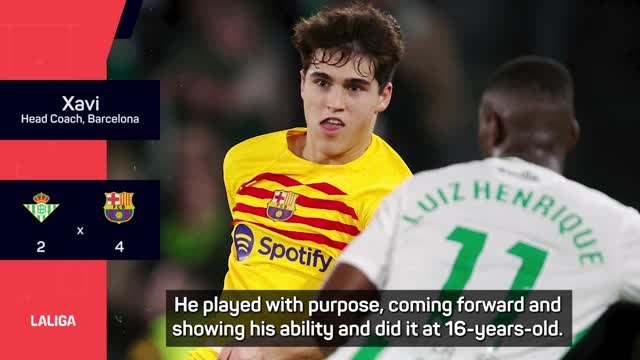 Barca play two 16-year-olds in win at Real Betis