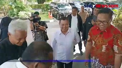 Ketum Partai Perindo Hary Tanoe Sambut Capres Ganjar Pranowo di Kantor PGI