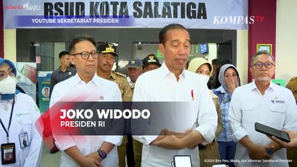 Jokowi Sidak RSUD Salatiga, Sorot Antrean Desak-desakan