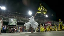 Brazilian Samba school warms up for Carnival