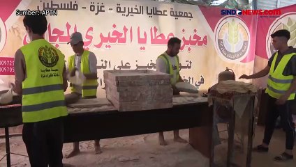 Ribuan Warga Gaza di Pengungsian Kelaparan, Relawan Bagikan Roti Panggang