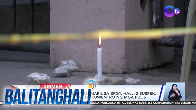 Tanod, patay sa pamamaril sa brgy. hall; 2 suspek, patay nang maka-engkuwentro ng mga pulis | BT