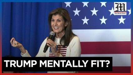 Haley questions candidates' mental fitness in rally