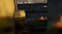 Karaköy'de vapurdan denize düşen yolcu kurtarıldı