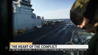 CBS : A look inside the USS Bataan warship as its anchored off the Mediterranean coastline 1/21/24