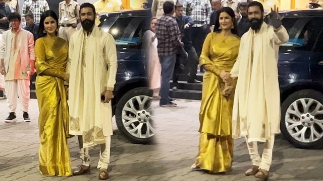 Ram Mandir उदघाटन समारोह में शामिल होने के लिए रवाना हुए Vicky Kaushal और Katrina Kaif