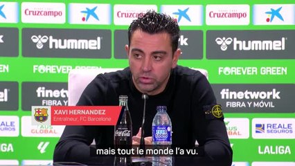 Barça - Xavi sur la victoire polémique du Real Madrid : "Tout le monde l'a vu aujourd'hui"