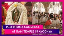 Ram Mandir: Puja Rituals Commence At Ayodhya’s Ram Temple Ahead Of Pran Pratishtha Ceremony