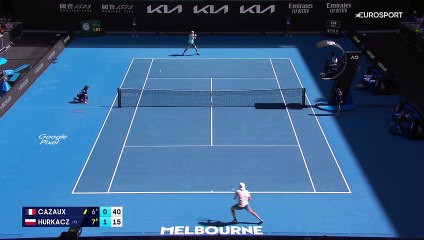 Un tweener sur balle de jeu : Cazaux fait le show face à Hurkacz