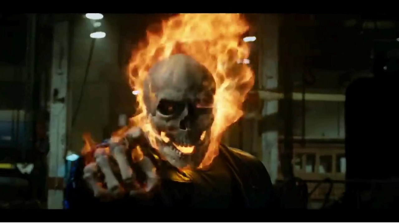 TRANSFORMING INTO THE GHOST RIDER Scene | Ghost Rider on fire