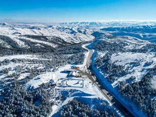 Çamlıbel'den hayran bırakan kış manzaraları