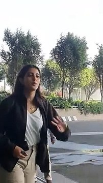 Big B's Grand Daughter Navya Naveli Nanda Arrives At The Airport