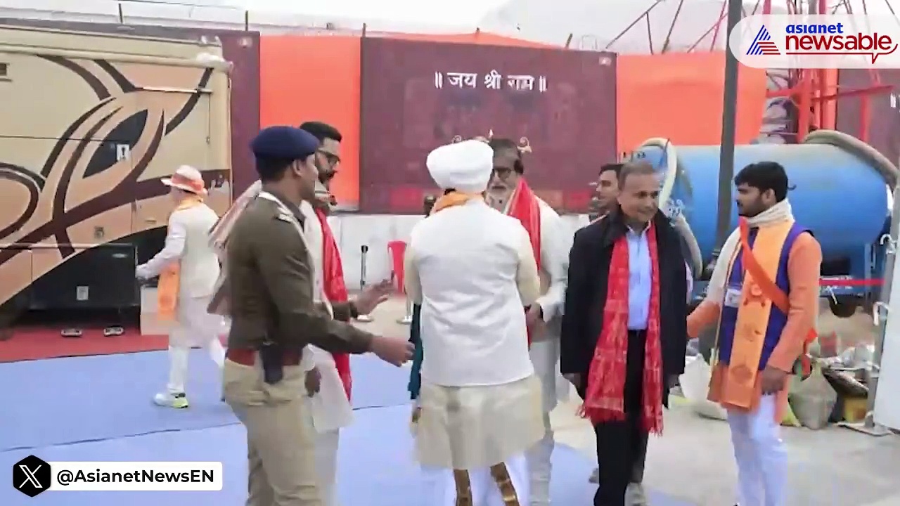 Ram Mandir: Amitabh, Abhishek, Ranbir, Alia, Katrina, Vicky, Ram Charan, Chiranjeevi arrive in Ayodhya 