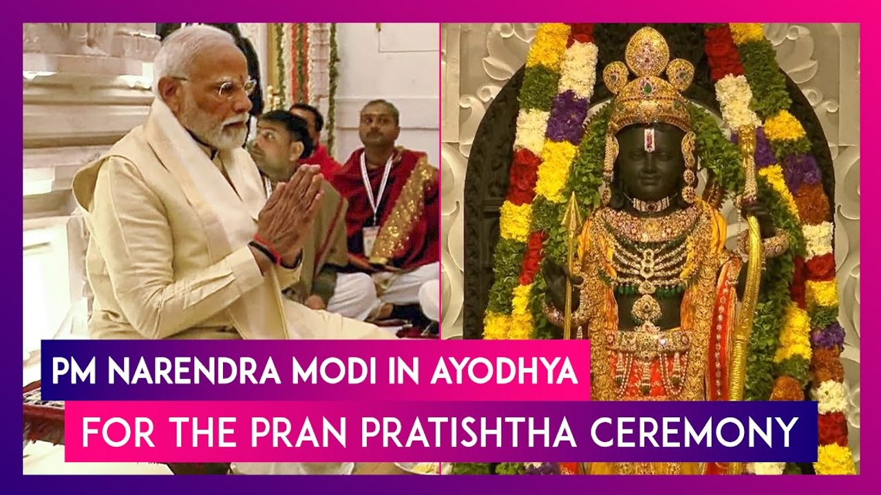 Ram Mandir Inauguration: PM Narendra Modi Reaches Ayodhya For The Pran Pratishtha Ceremony