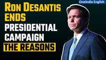 Florida Gov. Ron Desantis Ends Presidential Campaign Amid Setbacks, Endorses Trump| Oneindia News