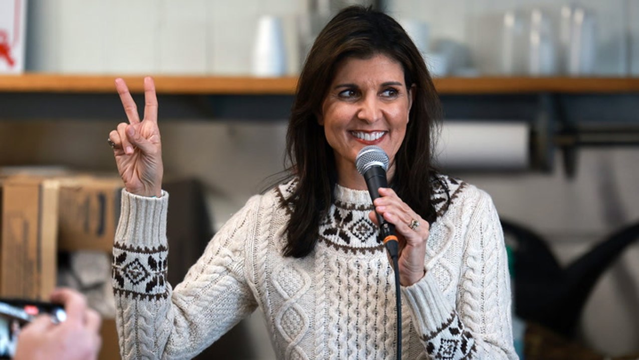Nikki Haley reacts to Ron DeSantis quitting pre...