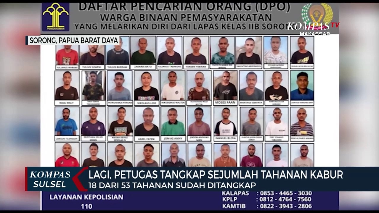 Lagi, Petugas Tangkap Sejumlah Tahanan Kabur