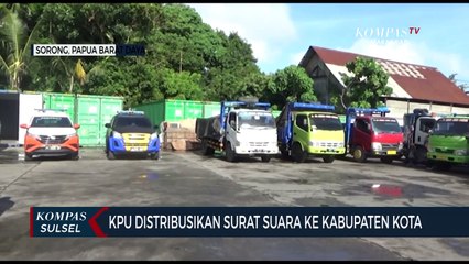 KPU Distribusikan Surat Suara Ke Kabupaten Kota