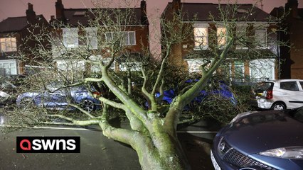 Storm Isha has battered the UK with 99mph winds, leaving tens of thousands without power