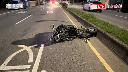 BMW撞死騎士肇逃！車在國道拋錨 他醉倒車內被活逮(翻攝畫面)