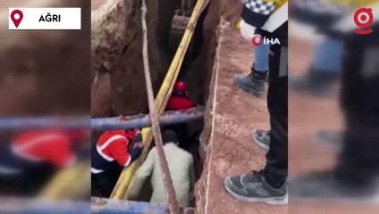 Doğubayazıt'ta işçiler göçük altında kaldı: 1 kişi yaşamını yitirdi