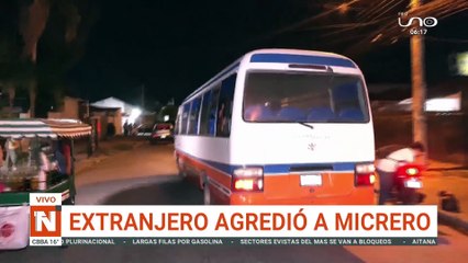 Un extranjero agrede a conductor de un micro y su taxi en Santa Cruz