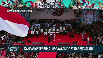 Momen Megawati Joget Bareng Band Slank di Kampanye Terbuka!