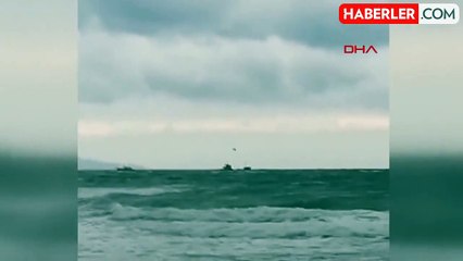 Erdek açıklarında motor arızalı yük gemisindeki mürettebat kurtarıldı