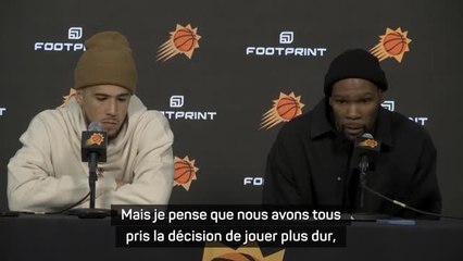Suns - Durant : "Nous avons tous pris la décision de jouer plus dur"