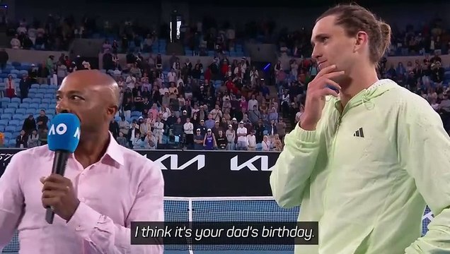 Zverev sings after forgetting father's birthday