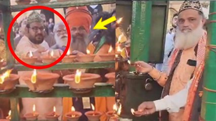 Ahmedabad Dargah Shah E Alam Celebrates Ram Mandir Pran Pratishtha, Muslims ने 101 Diya..