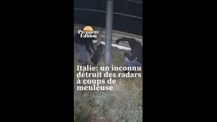Italie: un inconnu surnommé "Fleximan" détruit les radars du pays à coups de meuleuse