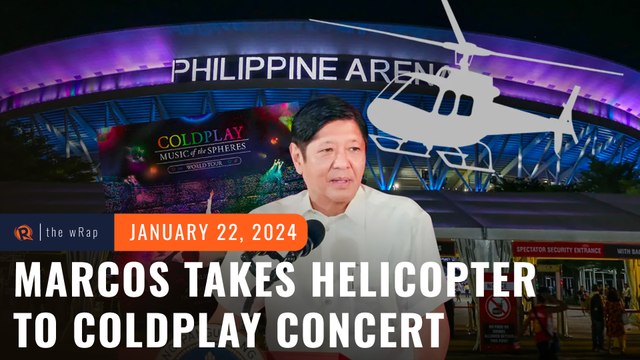 ‘Grave insult to commuters’: Marcos draws flak for chopper ride to Coldplay concert in Bulacan