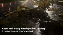 Storm Isha arrives in Hartlepool on January 21