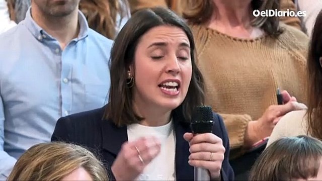 Irene Montero lanza su candidatura a las europeas: “Si la izquierda hace políticas de derechas, las derechas mandan”