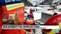 Informe desde Beijing: deslizamiento de tierra deja al menos 47 personas desaparecidas