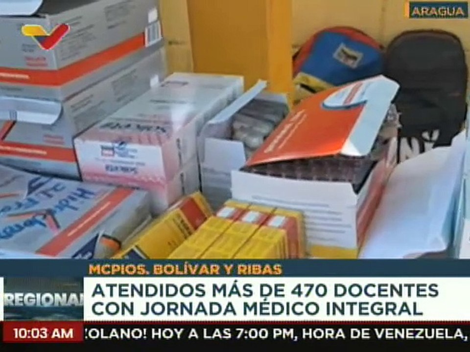 Aragua  |  Más de 470 docentes fueron beneficiados con jornada de salud en los mcpios. Bolivar y Ribas