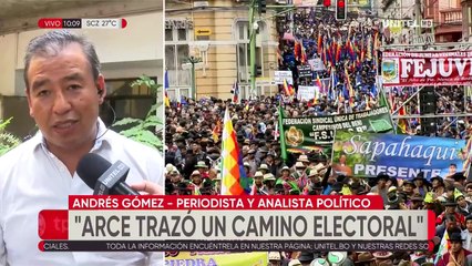 Andrés Gómez analiza el discurso de Luis Arce