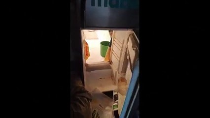 Polícia do Peru descobre geladeira usada como passagem secreta para plantio de maconha