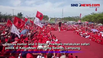 Ganjar Tegaskan Pentingnya Menjaga Suara sejak dari TPS saat Safari Politik ke Lampung