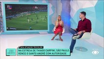 Renata Fan e Chico Garcia elogiam São Paulo de Carpini contra o Santo André pelo Paulistão