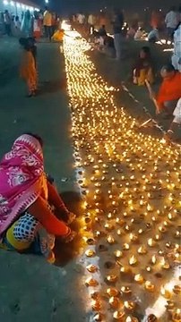 राम लला प्राण प्रतिष्ठा के अवसर पर राजधानी में जले 11 लाख 11 हजार दीये