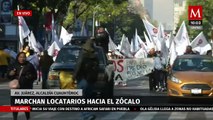 Reportan marcha de locatarios en avenida Juárez, CdMx; realizarán mitin en Eje Central