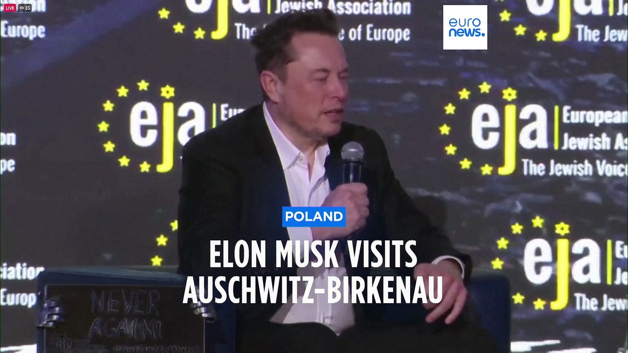 Elon Musk visits Auschwitz-Birkenau Nazi German death camp