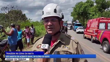 Oito mortes em acidente grave, em Glória do Goitá