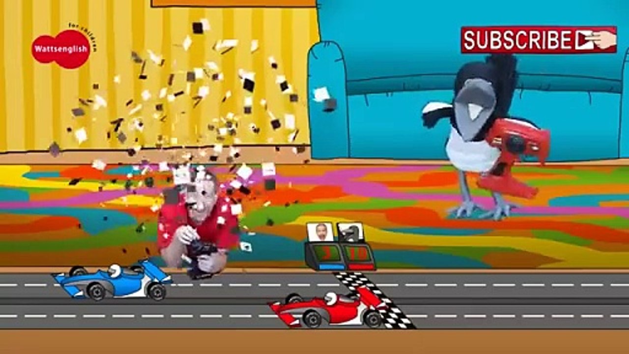 Steve_and_Maggie_are_playing_with_Cars_Toys____English_For_Kids___Story_for_Children(360p)