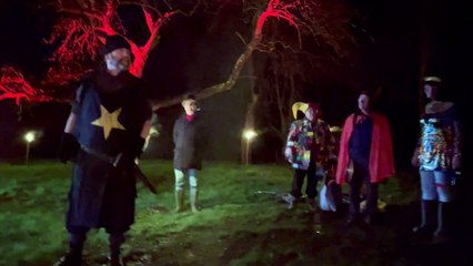 Brown Paper Bag Mummers Play Sandford Wassail Video Alan Quick IMG_4012
